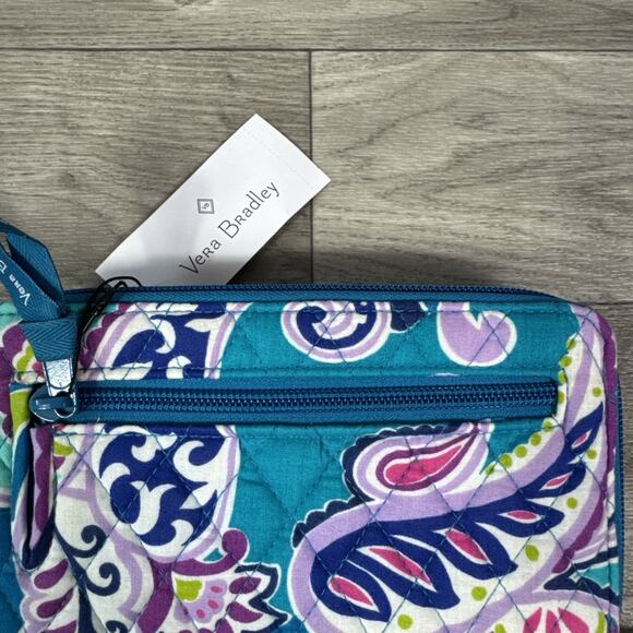 Vera Bradley RFID Turnlock Wallet Waikiki Paisley Print - Picture 5 of 8